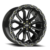 Vision 405 18x9 +12 6x135mm 87.1mm Gloss Black Milled Spoke