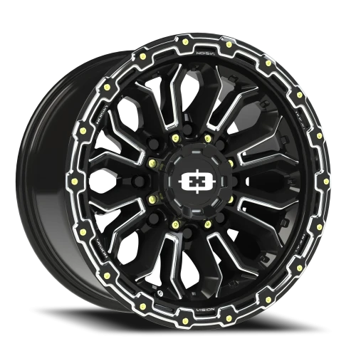 Vision 405 17x9 +12 8x170mm 125.2mm Gloss Black Milled Spoke