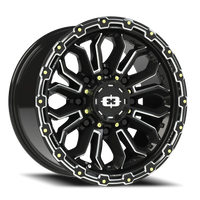 Vision 405 18x9 +12 8x180mm 124.2mm Gloss Black Milled Spoke