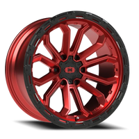 Vision 405 20x10 -25 6x135mm 87.1mm Gloss Red Black Lip