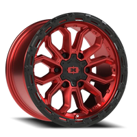 Vision 405 17x9 +12 6x139.7mm 106.2mm Gloss Red Black Lip