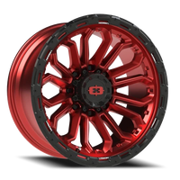 Vision 405 20x10 -25 8x165.1mm 125.2mm Gloss Red Black Lip