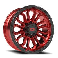 Vision 405 20x9 +12 8x165.1mm 125.2mm Gloss Red Black Lip