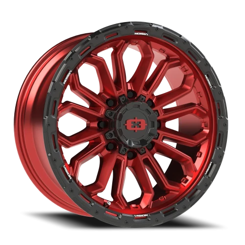 Vision 405 20x9 +12 8x165.1mm 125.2mm Gloss Red Black Lip