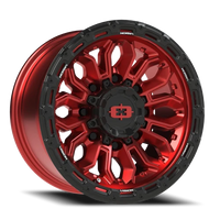 Vision 405 16x8 +0 8x165.1mm 125.2mm Gloss Red Black Lip
