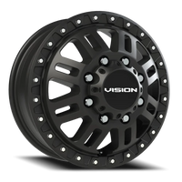 Vision 408 16x6 +115 8x165.1mm 125.2mm Satin Black