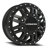 Vision 408 17x6.5 +121 8x210mm 154.2mm Satin Black