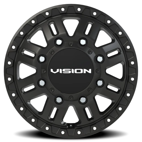 Vision 408 17x6.5 +121 8x210mm 154.2mm Satin Black