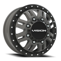 Vision 408 17x6.5 +121 8x210mm 154.2mm Satin Grey