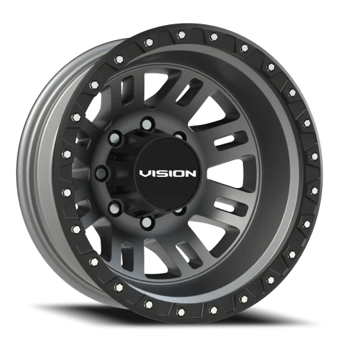 Vision 408 17x6.5 -143 8x165.1mm 125.2mm Satin Grey