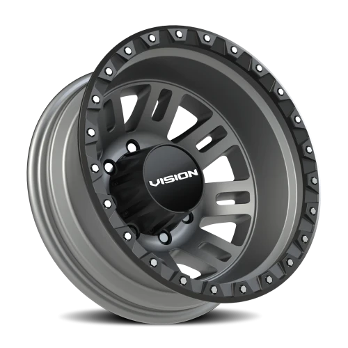 Vision 408 17x6.5 -143 8x165.1mm 125.2mm Satin Grey