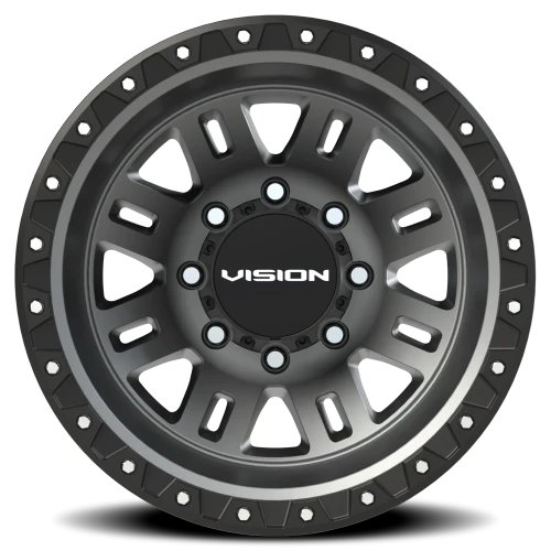 Vision 408 17x6.5 -143 8x165.1mm 125.2mm Satin Grey