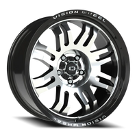 Vision 409 20x9.5 -18 5x127mm 78.1mm Gloss Black Machined Face