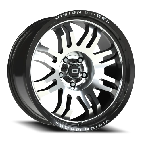 Vision 409 20x9.5 -18 5x127mm 78.1mm Gloss Black Machined Face