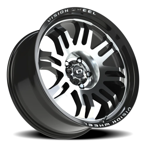 Vision 409 20x9.5 -18 5x127mm 78.1mm Gloss Black Machined Face