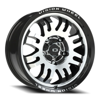 Vision 409 18x8.5 +10 5x150mm 110mm Gloss Black Machined Face