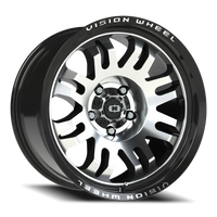 Vision 409 18x9.5 -18 5x127mm 78.1mm Gloss Black Machined Face
