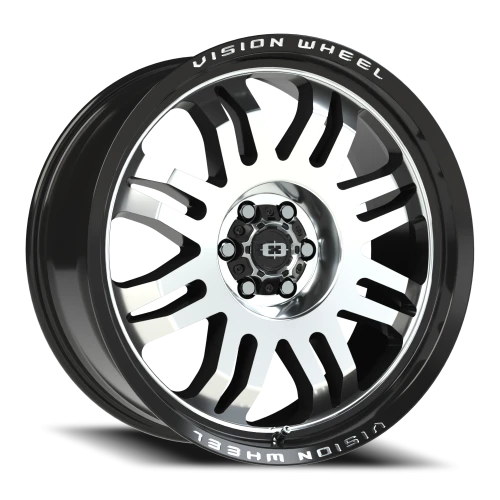 Vision 409 20x9 +12 6x114.3mm 71.5mm Gloss Black Machined Face