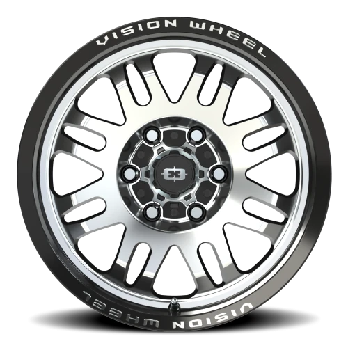 Vision 409 17x8.5 +0 6x139.7mm 110mm Gloss Black Machined Face