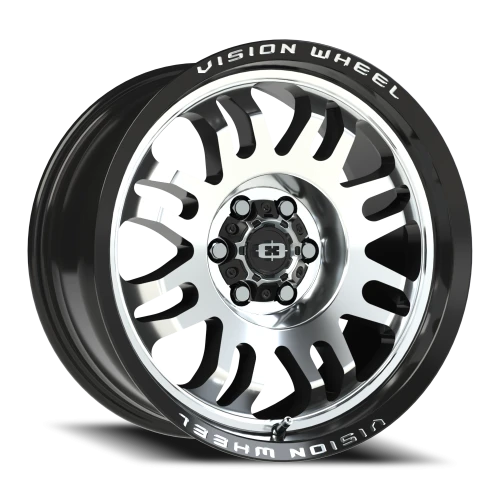 Vision 409 17x8.5 +0 6x114.3mm 71.5mm Gloss Black Machined Face