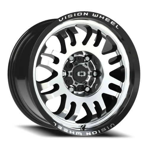 Vision 409 17x9 +12 6x135mm 87.1mm Gloss Black Machined Face
