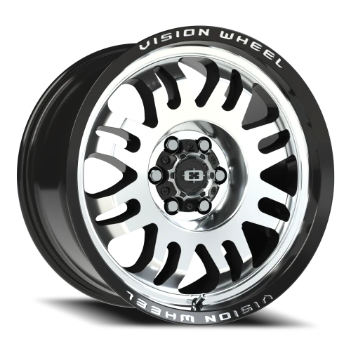 Vision 409 17x9 +12 6x120mm 67.1mm Gloss Black Machined Face
