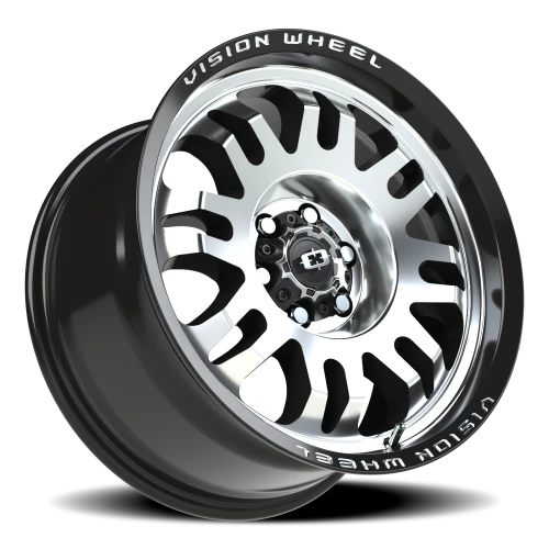 Vision 409 17x9 +12 6x120mm 67.1mm Gloss Black Machined Face
