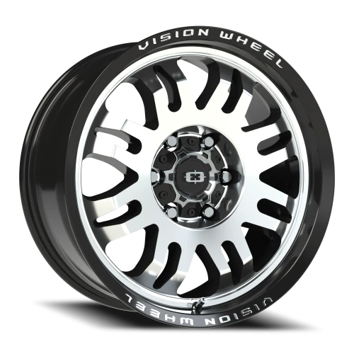 Vision 409 18x8.5 +0 6x139.7mm 110mm Gloss Black Machined Face