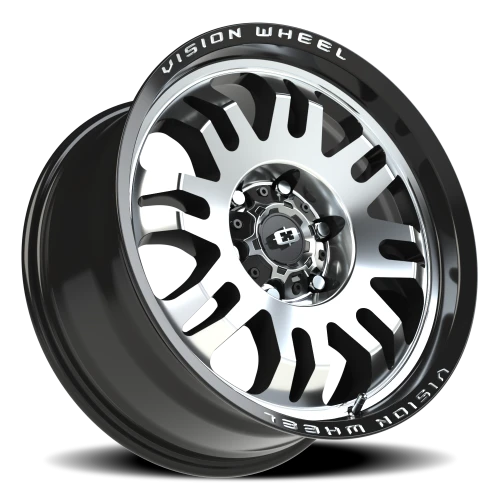 Vision 409 18x8.5 +0 6x139.7mm 110mm Gloss Black Machined Face