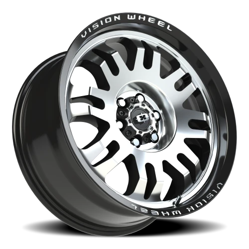Vision 409 18x8.5 +0 6x114.3mm 71.5mm Gloss Black Machined Face