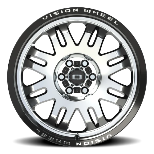 Vision 409 18x8.5 +0 6x114.3mm 71.5mm Gloss Black Machined Face