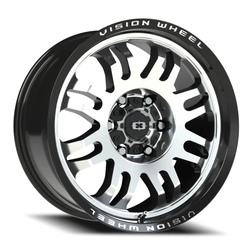 Vision 409 18x9 +12 6x135mm 87.1mm Gloss Black Machined Face