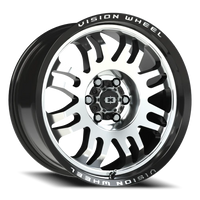Vision 409 18x9 +12 6x120mm 67.1mm Gloss Black Machined Face