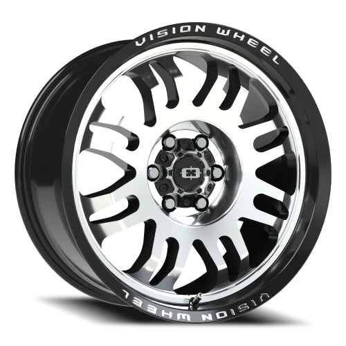 Vision 409 18x9 +12 6x120mm 67.1mm Gloss Black Machined Face