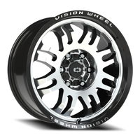 Vision 409 18x9 +12 6x139.7mm 110mm Gloss Black Machined Face