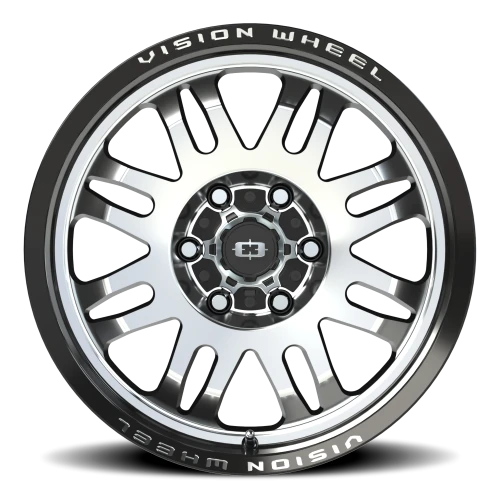 Vision 409 18x9 +12 6x139.7mm 110mm Gloss Black Machined Face