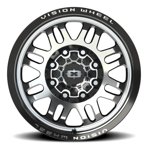 Vision 409 18x9 +12 8x180mm 124.1mm Gloss Black Machined Face