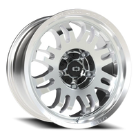 Vision 409 18x8.5 +10 5x150mm 110mm Machined Silver Black Center Cap-Milled Machined Cap