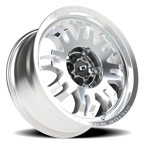 Vision 409 18x8.5 +10 5x150mm 110mm Machined Silver Black Center Cap-Milled Machined Cap