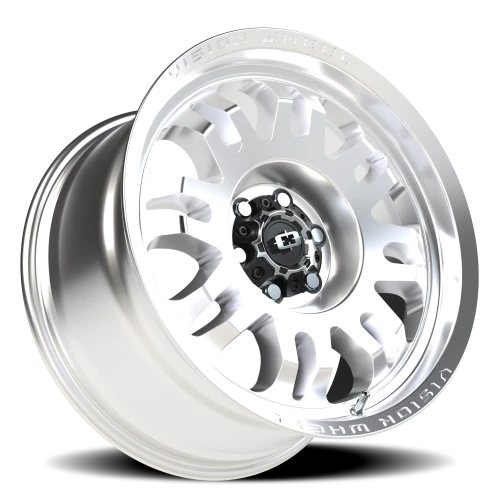 Vision 409 17x9 +12 6x120mm 67.1mm Machined Silver Black Center Cap-Milled Machined Cap