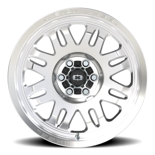 Vision 409 17x9 +12 6x120mm 67.1mm Machined Silver Black Center Cap-Milled Machined Cap