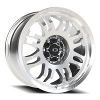 Vision 409 18x9 +12 6x135mm 87.1mm Machined Silver Black Center Cap-Milled Machined Cap