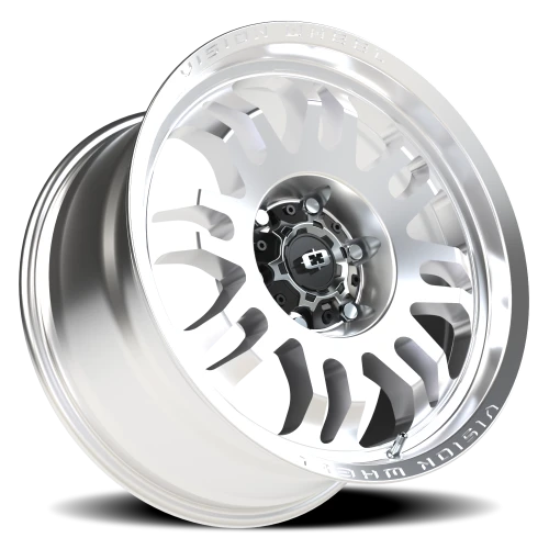 Vision 409 18x9 +12 6x135mm 87.1mm Machined Silver Black Center Cap-Milled Machined Cap