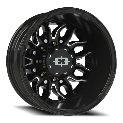 Vision 410 17x6.5 -143 8x165.1mm 125.2mm Gloss Black Milled Spoke
