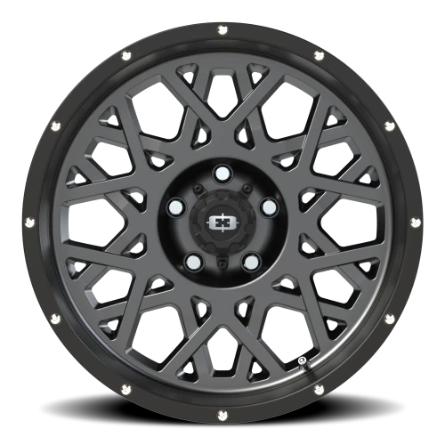 Vision 412 18x9 -12 5x127mm 78.1mm Anthracite Satin Black Lip