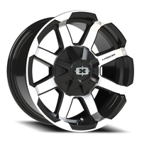 Vision 413 16x8 +0 5x114.3mm 83mm Gloss Black Machined Face