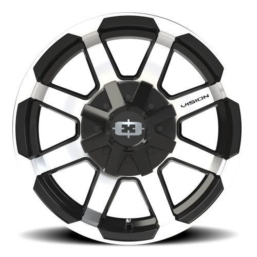 Vision 413 16x8 +0 5x114.3mm 83mm Gloss Black Machined Face