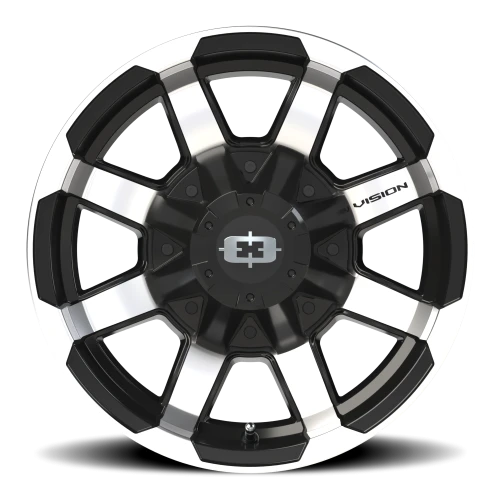 Vision 413 16x8 +0 8x165.1mm 125.2mm Gloss Black Machined Face