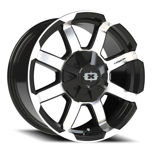 Vision 413 17x8.5 +18 6x135mm 87.1mm Gloss Black Machined Face