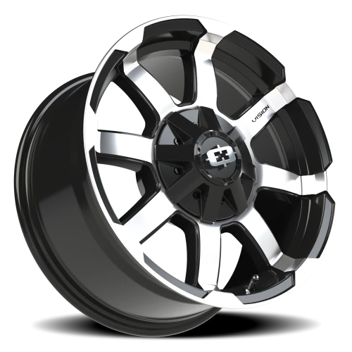 Vision 413 17x8.5 +18 6x139.7mm 106.2mm Gloss Black Machined Face